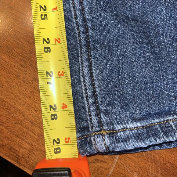 Duluth Trading Flannel Lined Jeans womens 14 x 29 Blue Denim daily straight leg - Picture 4 of 4